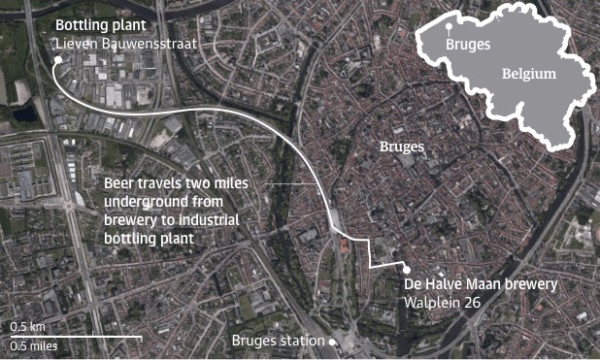 A belga sörvezeték, kép: Guardian A belga sörvezeték, kép: Guardian