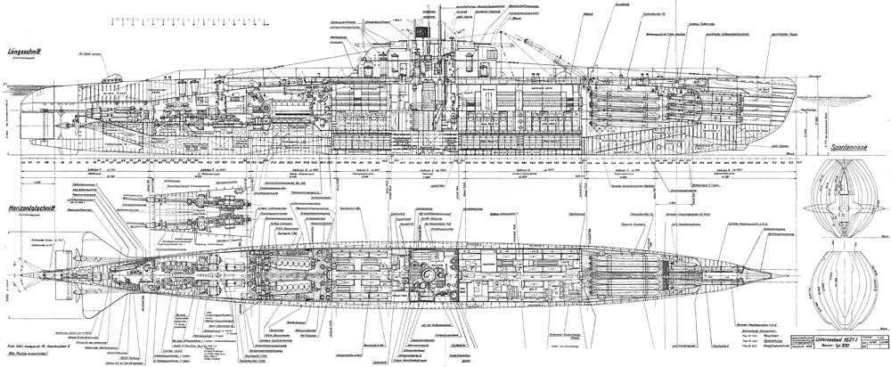 Az U-2540 sémája, fotó: Múzeumkikötő